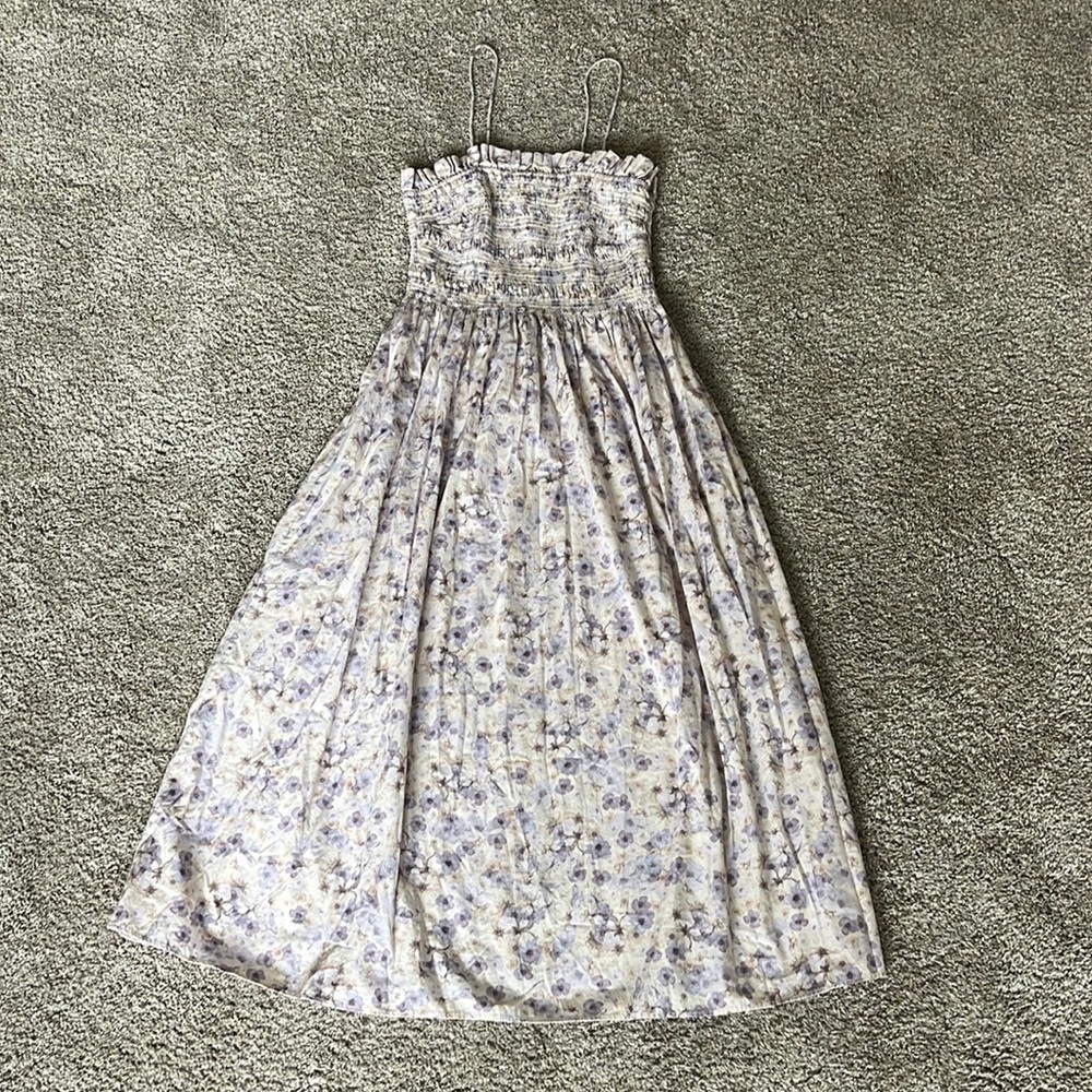 H&M purple floral dress